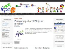 Tablet Screenshot of fcpe-essonne.net